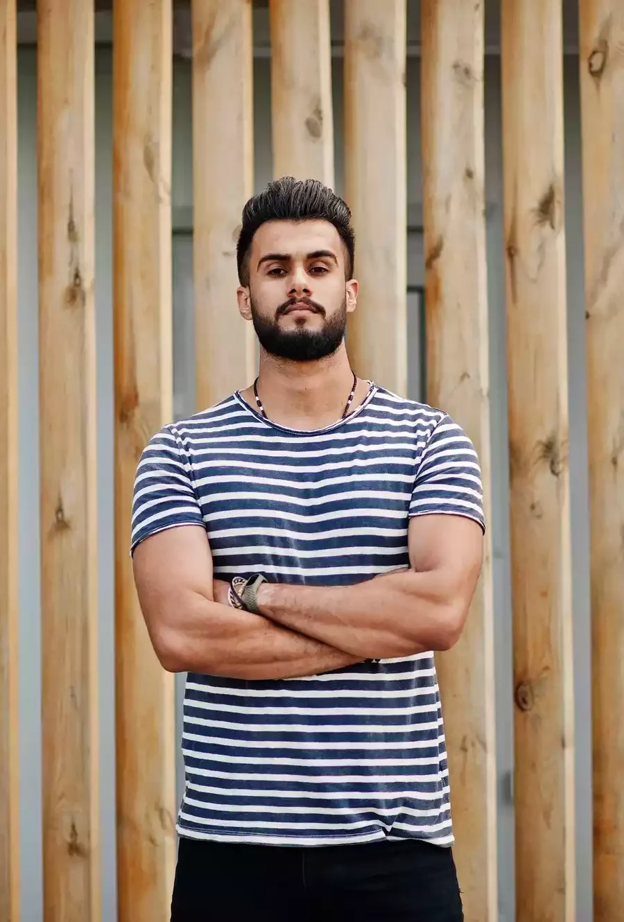 arabian-beard-man-model-at-stripped-shirt-2023-11-27-05-30-38-utc